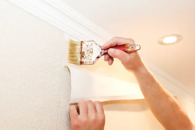 Pose de papier peint à Gizy — revêtements muraux et toiles de verre